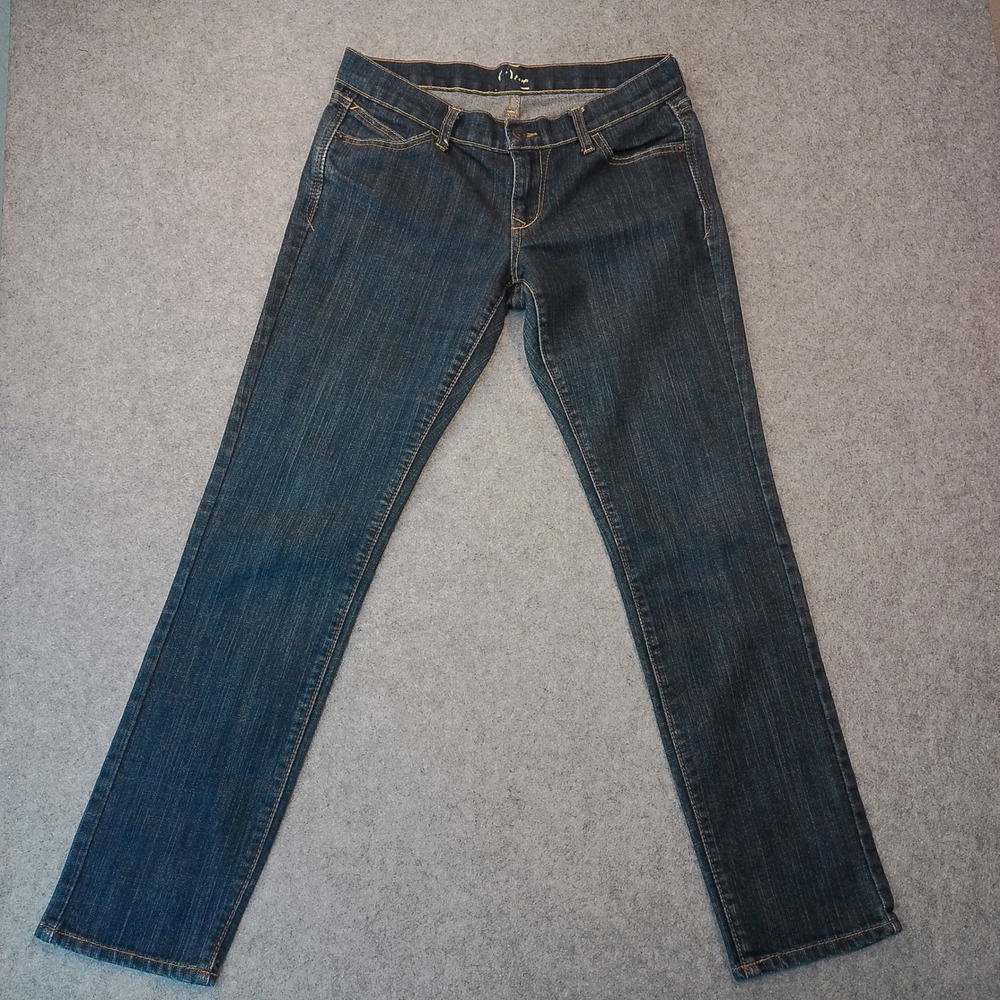 Old Navy Diva Jeans Womens 4 Regular Dark Wash Straight Leg Low Rise Blue Denim